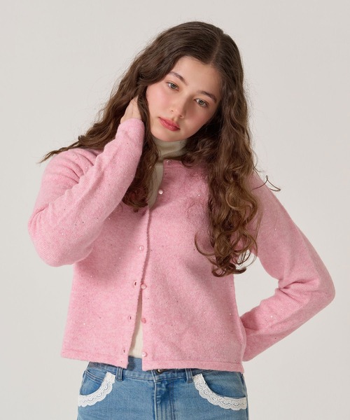 スパンコール カーディガン TINA：JOJUN（カーディガン/ボレロ）｜TINA