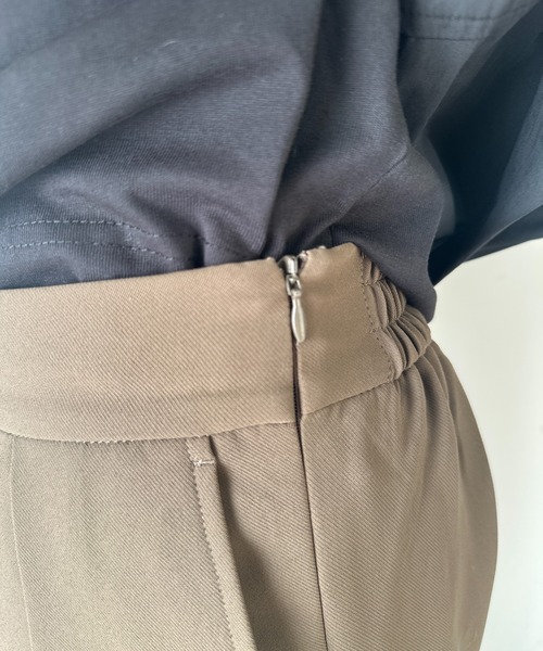 un dix cors(アンディコール)の「2重織2タックワイドパンツ(スラックス・レディース・モカ/ブラック・FREE/S)」の17枚目の写真