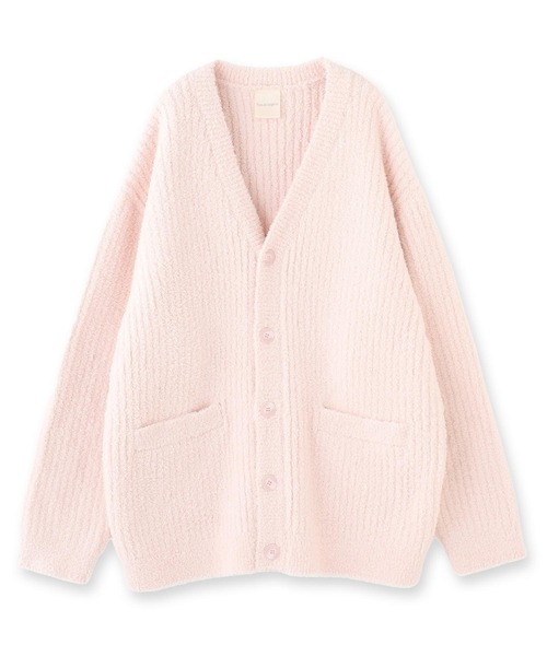 fran de lingerie(フランデランジェリー)の「ふわふわ&さらさらの極上手触りユニセックスが嬉しい楽ちんニット 「パウダーもこ ガウン」 ガウン(ルームウェア/パジャマ・レディース・チャコールグレー/アイボリー/ミント/ピンク系その他/グレイッシュベージュ・M/L)」の5枚目の写真