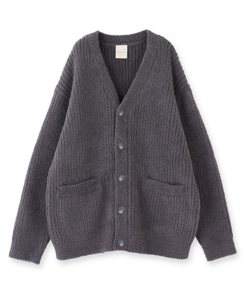 fran de lingerie(フランデランジェリー)の「ふわふわ&さらさらの極上手触りユニセックスが嬉しい楽ちんニット 「パウダーもこ ガウン」 ガウン(ルームウェア/パジャマ・レディース・チャコールグレー/アイボリー/ミント/ピンク系その他/グレイッシュベージュ・M/L)」の17枚目の写真