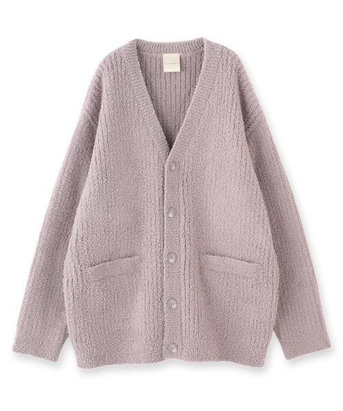 fran de lingerie(フランデランジェリー)の「ふわふわ&さらさらの極上手触りユニセックスが嬉しい楽ちんニット 「パウダーもこ ガウン」 ガウン(ルームウェア/パジャマ・レディース・チャコールグレー/アイボリー/ミント/ピンク系その他/グレイッシュベージュ・M/L)」の8枚目の写真