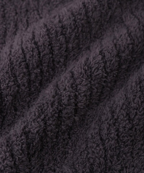 fran de lingerie(フランデランジェリー)の「ふわふわ&さらさらの極上手触りユニセックスが嬉しい楽ちんニット 「パウダーもこ ガウン」 ガウン(ルームウェア/パジャマ・レディース・チャコールグレー/アイボリー/ミント/ピンク系その他/グレイッシュベージュ・M/L)」の14枚目の写真