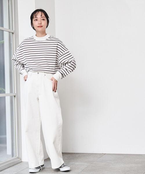 coen(コーエン)の「デニムバギーパンツ(デニムパンツ・レディース・ライトブルー/オフホワイト/コバルトブルー・M/S/L)」の14枚目の写真