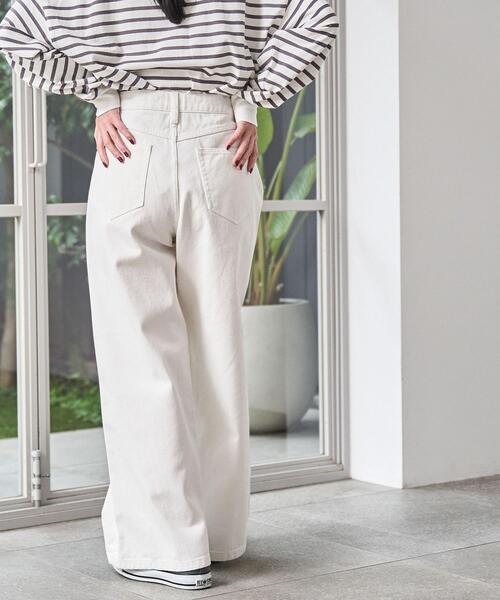 coen(コーエン)の「デニムバギーパンツ(デニムパンツ・レディース・ライトブルー/オフホワイト/コバルトブルー・M/S/L)」の21枚目の写真