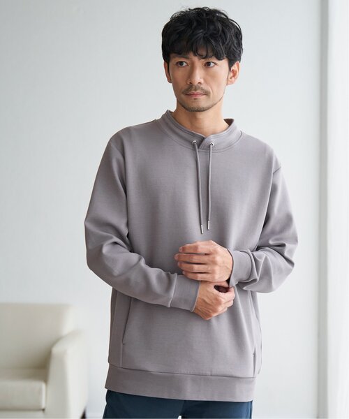 ikka（イッカ）の「【抗菌防臭】GOKU楽ダンボールルーイーカラー（スウェット・メンズ・グレー/スカイブルー/ネイビー/ホワイト・L/XL/S/M）」の22枚目の写真