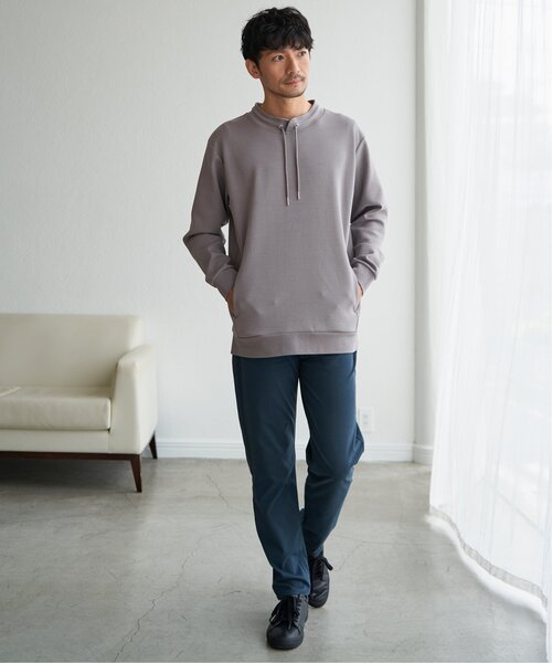 ikka（イッカ）の「【抗菌防臭】GOKU楽ダンボールルーイーカラー（スウェット・メンズ・グレー/スカイブルー/ネイビー/ホワイト・L/XL/S/M）」の19枚目の写真