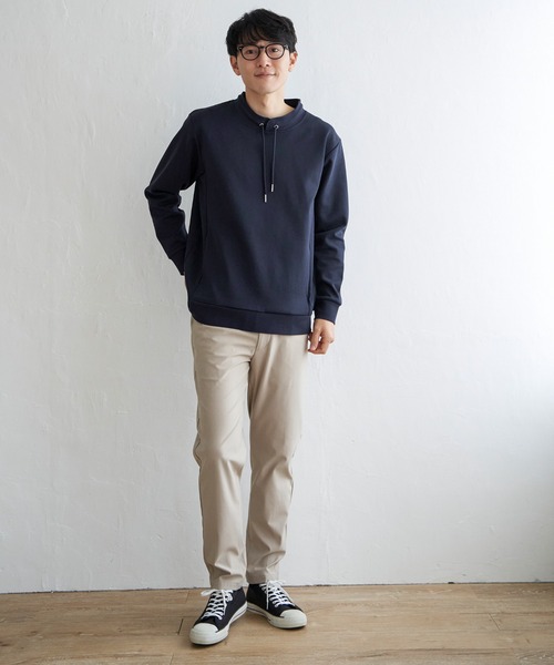 ikka（イッカ）の「【抗菌防臭】GOKU楽ダンボールルーイーカラー（スウェット・メンズ・グレー/スカイブルー/ネイビー/ホワイト・L/XL/S/M）」の9枚目の写真