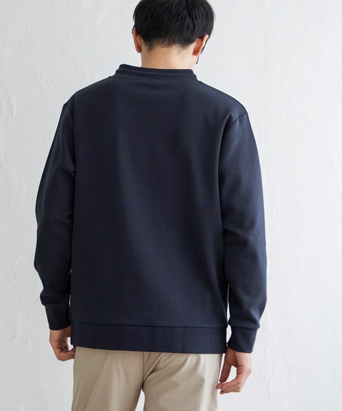 ikka（イッカ）の「【抗菌防臭】GOKU楽ダンボールルーイーカラー（スウェット・メンズ・グレー/スカイブルー/ネイビー/ホワイト・L/XL/S/M）」の12枚目の写真