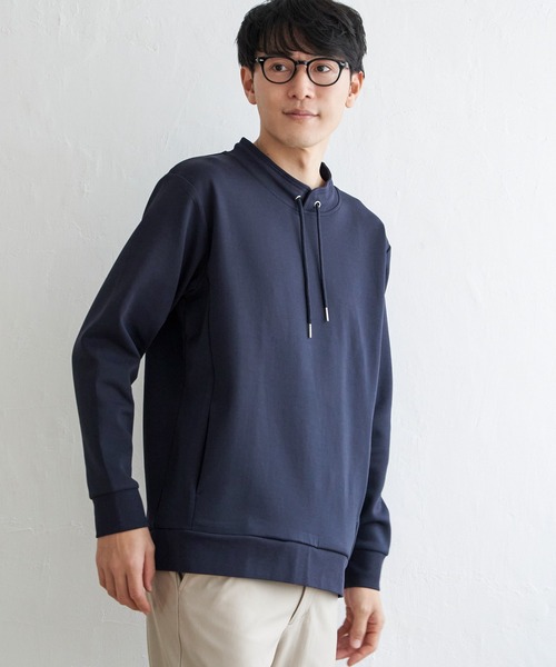 ikka（イッカ）の「【抗菌防臭】GOKU楽ダンボールルーイーカラー（スウェット・メンズ・グレー/スカイブルー/ネイビー/ホワイト・L/XL/S/M）」の13枚目の写真