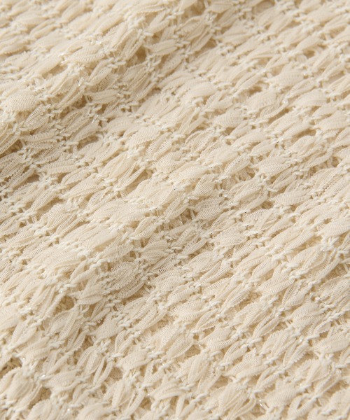 RIVE DROITE（リヴドロワ）の「メッシュショートニット（ニット/セーター・レディース・ブラック/ベージュ・FREE）」の14枚目の写真