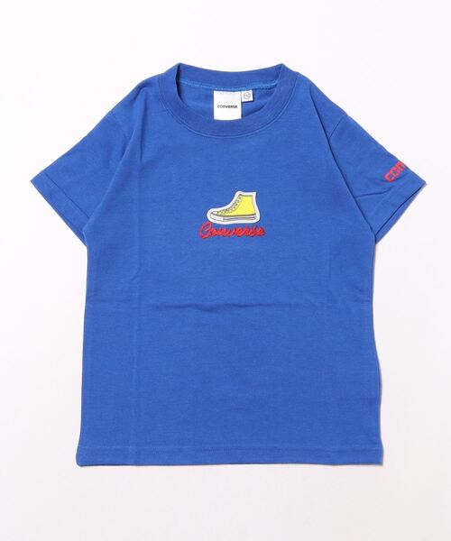 CONVERSE（コンバース）の「【CONVERSE】半袖Tシャツ/キッズ（Tシャツ/カットソー・キッズ・オートミール/ロイヤルブルー/オレンジ・130cm/120cm/110cm）」の3枚目の写真