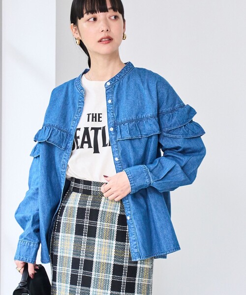 本日のみ値下げ デニムフリルシャツ　新品 本日のみ値下げ デニムフリルシャツ 新品 ユニクロ公式 | デニム