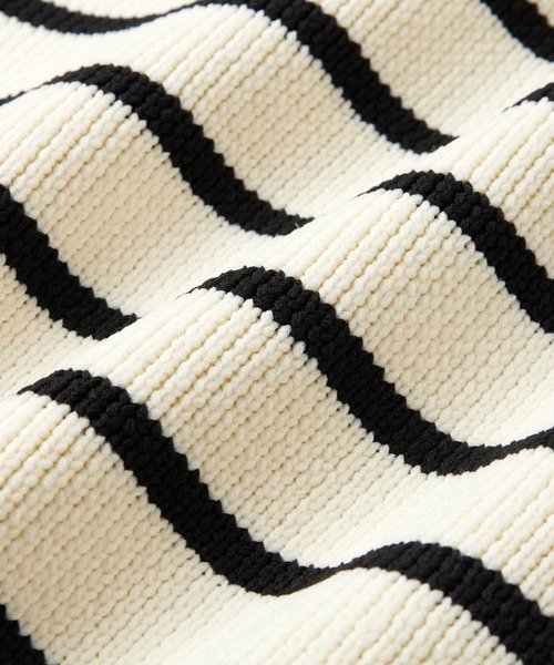 GeeRA(ジーラ)の「ダブルジップニットブルゾン(カーディガン/ボレロ・レディース・ブラック/アイボリー/その他・MEDIUM/LARGE)」の12枚目の写真