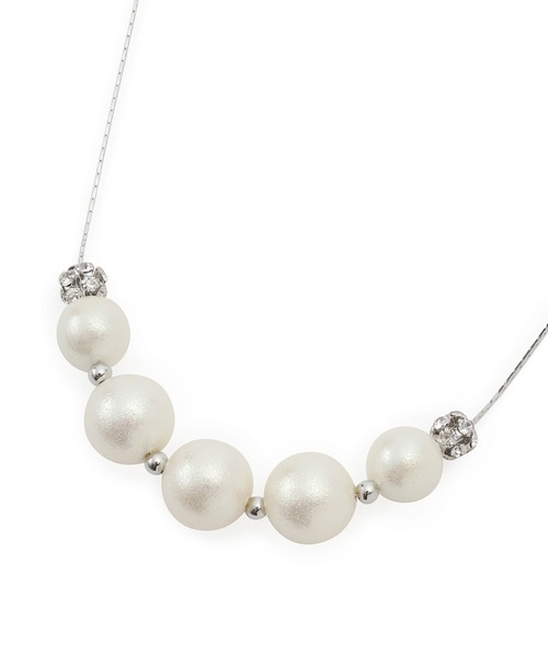 ROPE' PICNIC（ロペピクニック）の「ロンデル×パールネックレス（ネックレス・レディース・シルバー/ゴールド・FREE）」の5枚目の写真