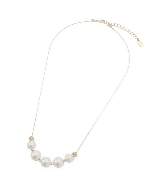 ROPE' PICNIC（ロペピクニック）の「ロンデル×パールネックレス（ネックレス・レディース・シルバー/ゴールド・FREE）」の9枚目の写真