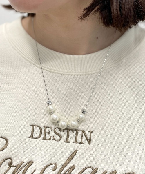 ROPE' PICNIC（ロペピクニック）の「ロンデル×パールネックレス（ネックレス・レディース・シルバー/ゴールド・FREE）」の11枚目の写真