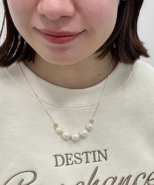 ROPE' PICNIC（ロペピクニック）の「ロンデル×パールネックレス（ネックレス・レディース・シルバー/ゴールド・FREE）」の12枚目の写真