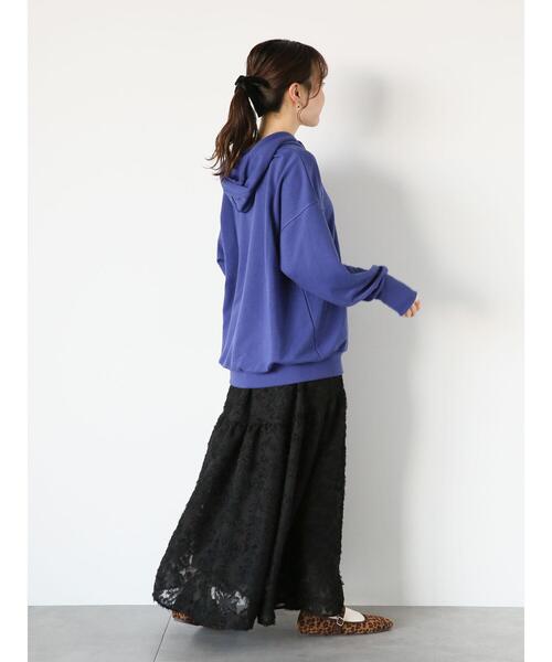 ehka sopo（エヘカソポ）の「ギャザーティアードスカート（スカート・レディース・グレー/ブラック/キナリ・F）」の12枚目の写真