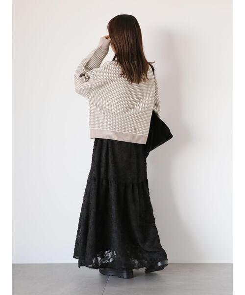 ehka sopo（エヘカソポ）の「ギャザーティアードスカート（スカート・レディース・グレー/ブラック/キナリ・F）」の16枚目の写真