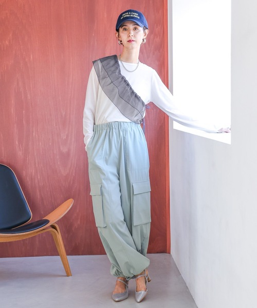 LEPSIM(レプシィム)の「ツイルロゴ刺繍キャップ 994940(キャップ・レディース・ネイビー/グリーン/ピンク・ONE SIZE)」の22枚目の写真