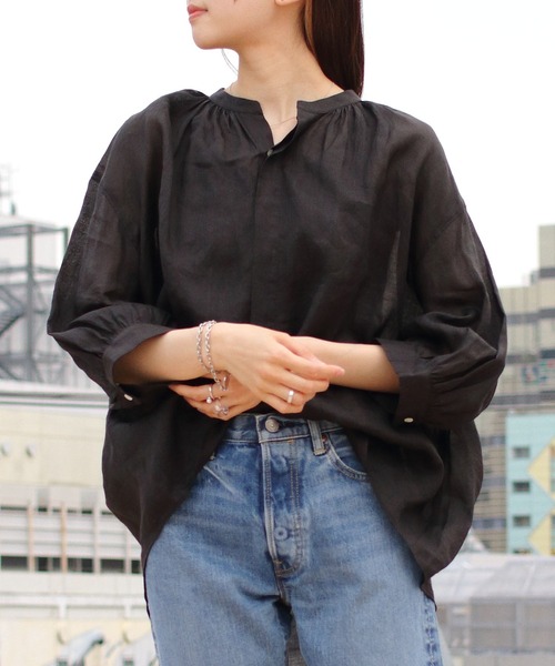 LE GLAZIK - 美品✨ルグラジック LE GLAZIK コットンコントラストボーダーブラウス 黒 楽天市場】LE GLAZIK（素材（生地・毛糸）綿・コットン
