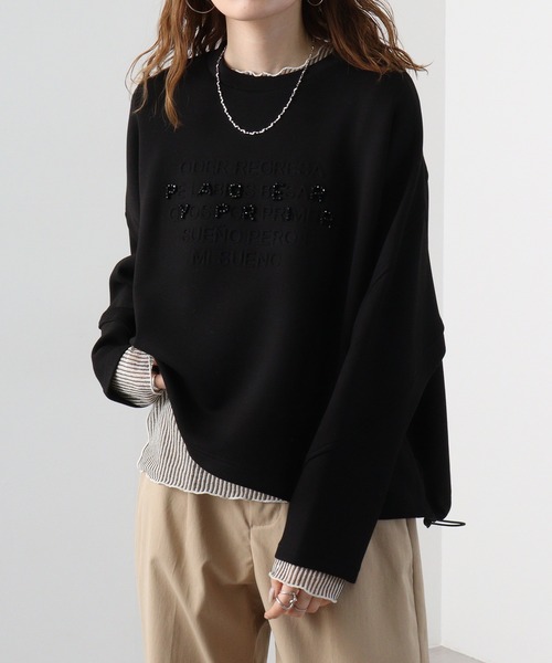 【セール】je crois soi 型押しロゴスウェット（スウェット）｜FUNALIVE（ファンアライブ）