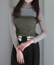 Cheek | シャーリングキャミソール(キャミソール)