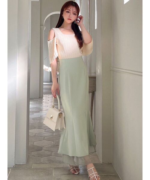 RESEXXY(リゼクシー)の「2wayスリーブニットトップス(ニット/セーター・レディース・アイボリー/ブラック/グレー・FREE)」の10枚目の写真