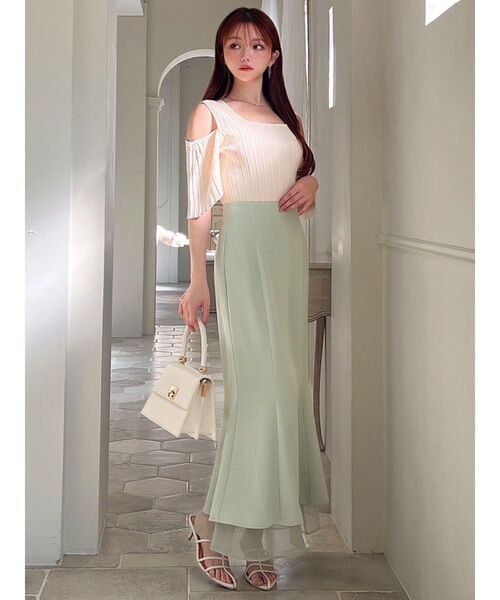 RESEXXY(リゼクシー)の「2wayスリーブニットトップス(ニット/セーター・レディース・アイボリー/ブラック/グレー・FREE)」の12枚目の写真