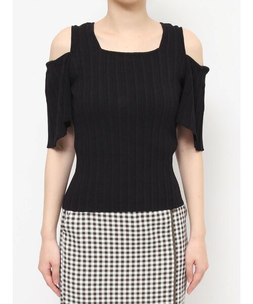 RESEXXY(リゼクシー)の「2wayスリーブニットトップス(ニット/セーター・レディース・アイボリー/ブラック/グレー・FREE)」の18枚目の写真