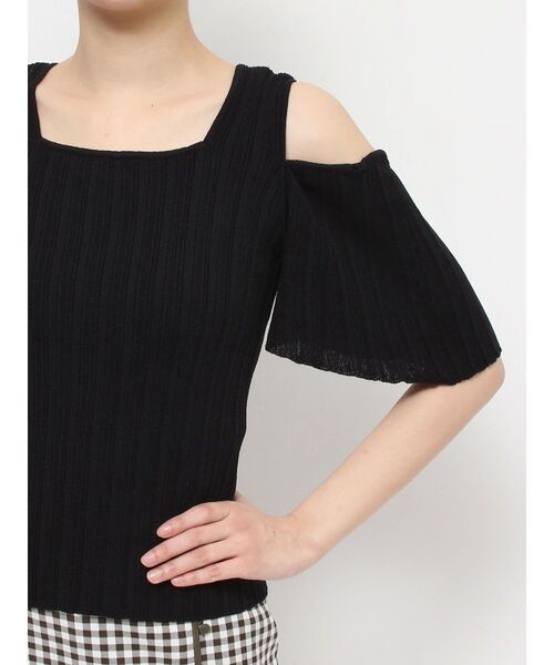 RESEXXY(リゼクシー)の「2wayスリーブニットトップス(ニット/セーター・レディース・アイボリー/ブラック/グレー・FREE)」の22枚目の写真
