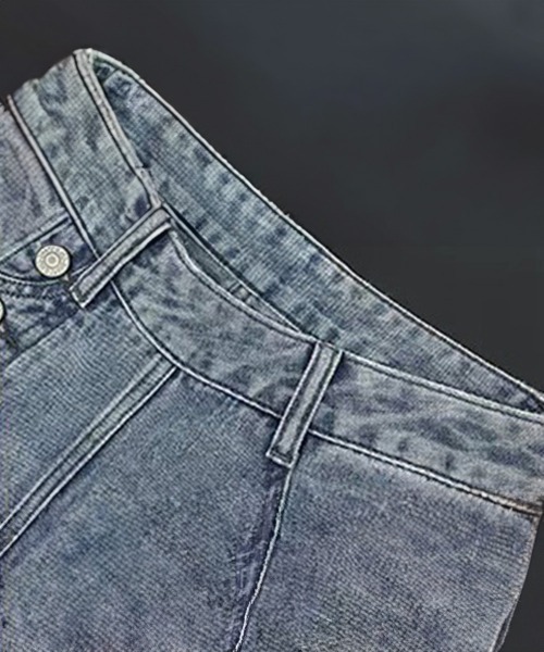 Miniministore(ミニミニストア)の「デニムストレートパンツ ハイウエスト韓国(デニムパンツ・レディース・サックスブルー・M/S/L/XL)」の18枚目の写真