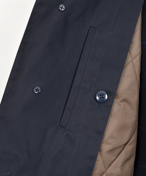 SHIPS(シップス)の「SD: 【WINDSTOPPER】 ステンカラーコート■(ステンカラーコート・メンズ・ネイビー/ブルー/ベージュ/ブラック・LARGE/X-LARGE/MEDIUM/SMALL)」の6枚目の写真
