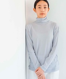 コットンスーピマ テレコ ハイネック