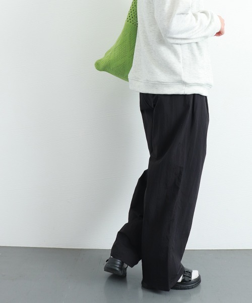 Miniministore(ミニミニストア)の「リラックスパンツ レディース 薄手6色(その他パンツ・レディース・ブラック/アイボリー/ピンク/グリーン/ベージュ/ダークグレー・L/M)」の12枚目の写真
