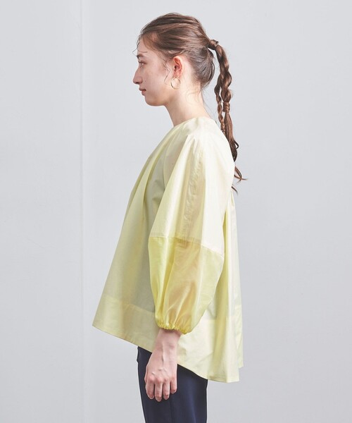 UNITED ARROWS シアースリーブ コンビ ブラウス　2024 UNITED ARROWS（ユナイテッドアローズ）の「シアースリーブ