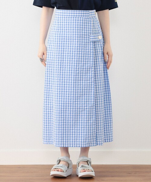 BEAMS BOY サッカータックスカート BEAMS BOY（ビームス ボーイ）サッカー タック スカート