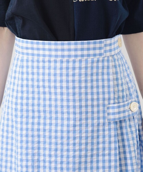 BEAMS BOY（ビームスボーイ）の「BEAMS BOY / サッカー タック スカート（スカート・レディース・ブルー/ネイビー・2/1）」の11枚目の写真