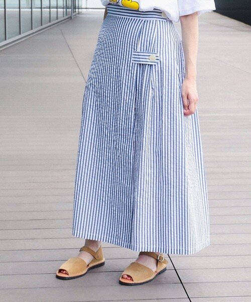 BEAMS BOY（ビームスボーイ）の「BEAMS BOY / サッカー タック スカート（スカート・レディース・ブルー/ネイビー・2/1）」の17枚目の写真