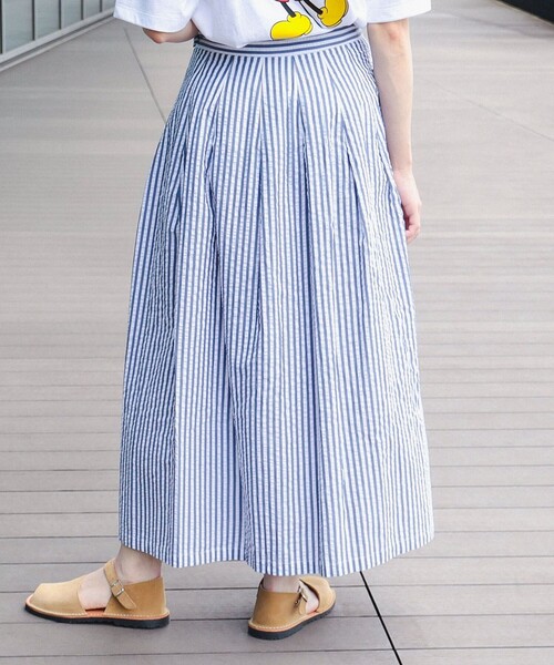 BEAMS BOY（ビームスボーイ）の「BEAMS BOY / サッカー タック スカート（スカート・レディース・ブルー/ネイビー・2/1）」の18枚目の写真