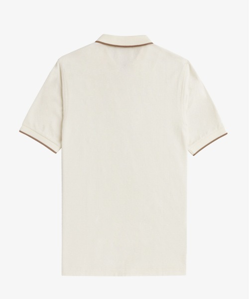 FRED PERRY（フレッドペリー）の「Crepe Pique Zip Neck Polo Shirt（ポロシャツ・メンズ・ブラック/ホワイト・M/L）」の6枚目の写真