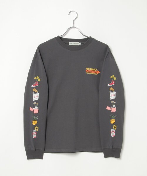 VENCEEXCHANGE(ヴァンスエクスチェンジ)の「袖フラワープリントロンT(Tシャツ/カットソー・メンズ・スカイブルー/ホワイト/チャコールグレー・L/M/LL)」の8枚目の写真