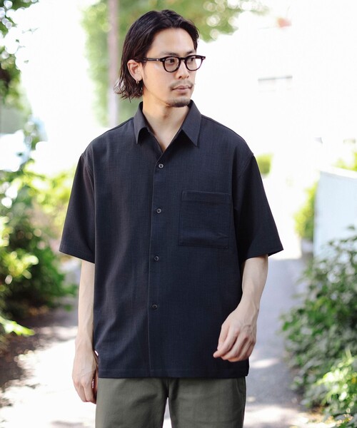 B:MING by BEAMS(ビーミングバイビームス)の「B:MING by BEAMS / ドビー レギュラーカラー 吸水速乾 シャツ(シャツ/ブラウス・メンズ・ブラウン系その他5/ブラック・X-LARGE/LARGE/MEDIUM/SMALL)」の5枚目の写真
