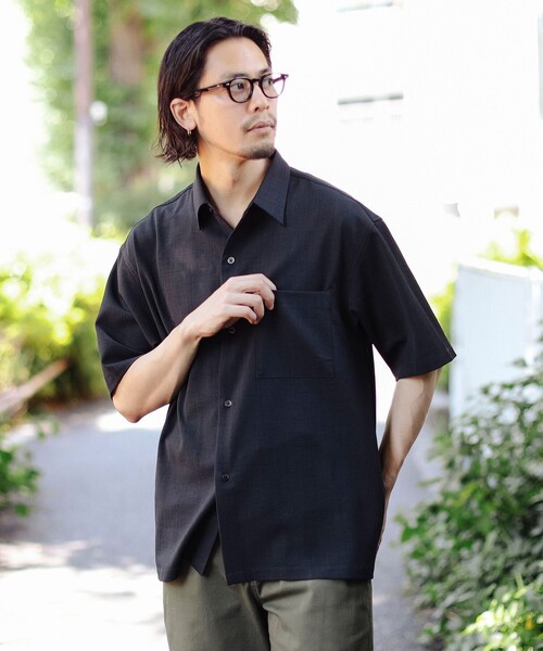 B:MING by BEAMS(ビーミングバイビームス)の「B:MING by BEAMS / ドビー レギュラーカラー 吸水速乾 シャツ(シャツ/ブラウス・メンズ・ブラウン系その他5/ブラック・X-LARGE/LARGE/MEDIUM/SMALL)」の6枚目の写真