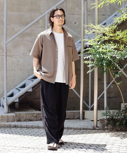 B:MING by BEAMS(ビーミングバイビームス)の「B:MING by BEAMS / ドビー レギュラーカラー 吸水速乾 シャツ(シャツ/ブラウス・メンズ・ブラウン系その他5/ブラック・X-LARGE/LARGE/MEDIUM/SMALL)」の8枚目の写真