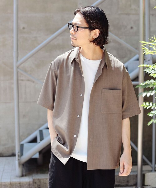 B:MING by BEAMS(ビーミングバイビームス)の「B:MING by BEAMS / ドビー レギュラーカラー 吸水速乾 シャツ(シャツ/ブラウス・メンズ・ブラウン系その他5/ブラック・X-LARGE/LARGE/MEDIUM/SMALL)」の9枚目の写真