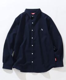 【Healthknit/ヘルスニット】COOL TOUCH ロングスリーブ レギュラーカラー ワンポイントシャツ
