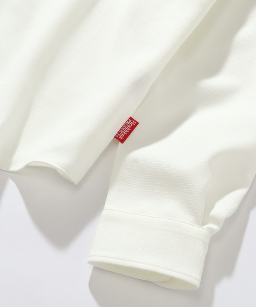 Healthknit(ヘルスニット)の「【Healthknit/ヘルスニット】COOL TOUCH ロングスリーブ レギュラーカラー ワンポイントシャツ(シャツ/ブラウス・メンズ・グレイッシュベージュ/ブラック/ネイビー/ホワイト・L/M/XL)」の10枚目の写真
