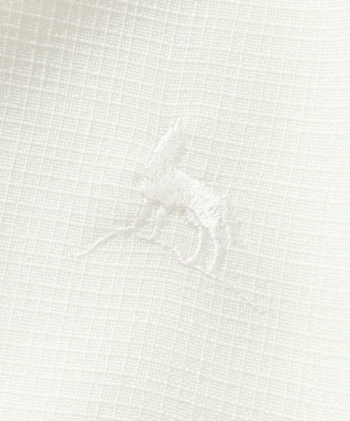 Healthknit(ヘルスニット)の「【Healthknit/ヘルスニット】COOL TOUCH ロングスリーブ レギュラーカラー ワンポイントシャツ(シャツ/ブラウス・メンズ・グレイッシュベージュ/ブラック/ネイビー/ホワイト・L/M/XL)」の8枚目の写真