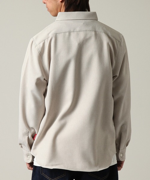 Healthknit(ヘルスニット)の「【Healthknit/ヘルスニット】COOL TOUCH ロングスリーブ レギュラーカラー ワンポイントシャツ(シャツ/ブラウス・メンズ・グレイッシュベージュ/ブラック/ネイビー/ホワイト・L/M/XL)」の17枚目の写真
